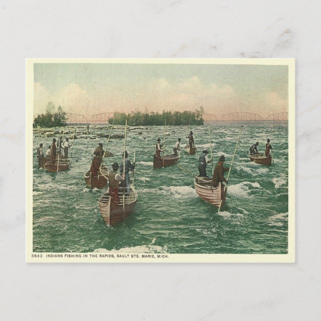 Carte Postale Vintage Sault-Sainte-Marie (Devant)