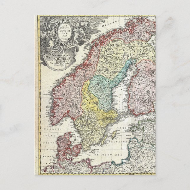 Carte Postale Vintage Scandinavian (Devant)