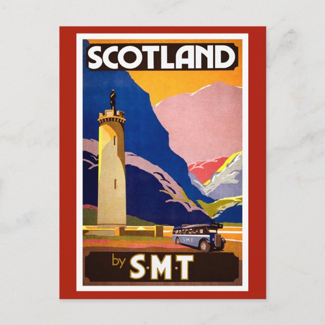 Carte postale vintage Scotland Travel (Devant)