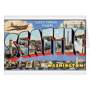 Carte postale vintage Seattle