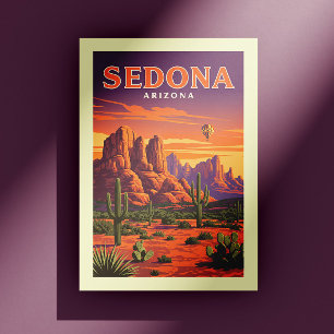 Carte Postale Vintage Sedona Arizona