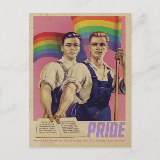 Carte postale vintage SHOUT IT Fide (Devant)
