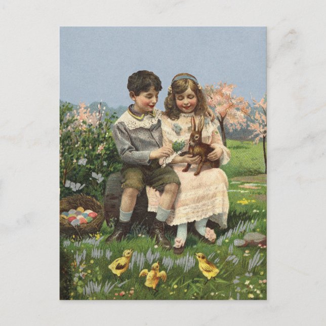 Carte postale vintage Spring (Devant)