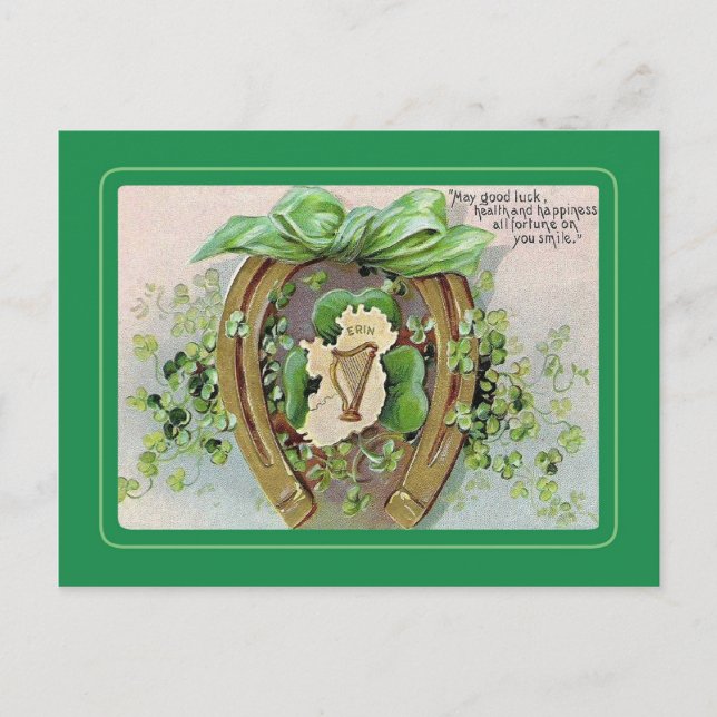 Carte postale vintage St Patrick's Day (Devant)
