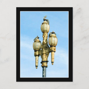 Carte Postale Vintage Street Light - San Francisco