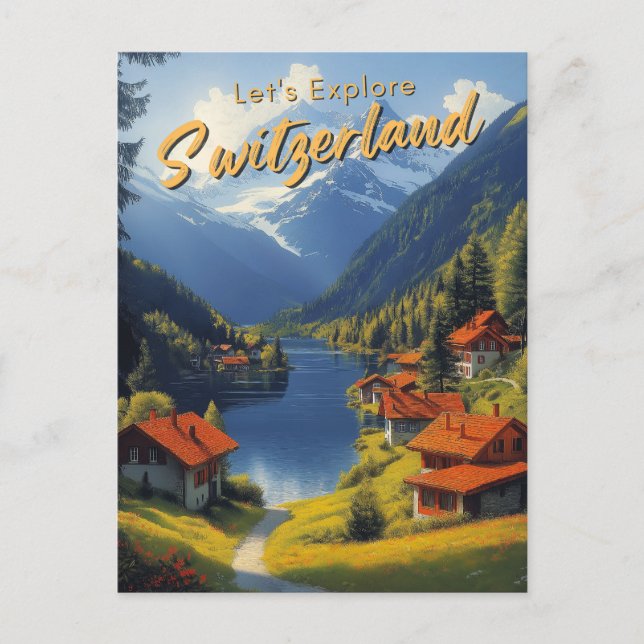 Carte Postale Vintage Suisse (Devant)