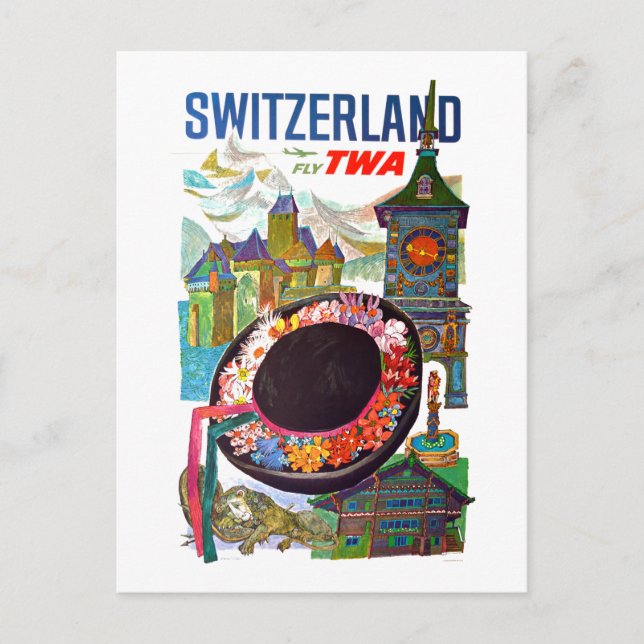 Carte Postale Vintage Suisse (Devant)