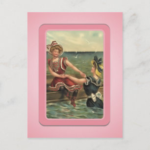 Carte postale vintage Sun Bather Beach Babes