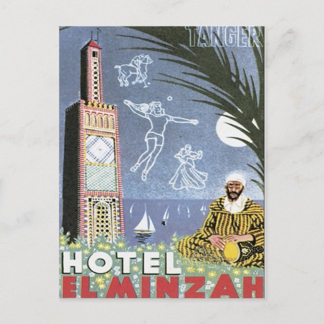 Carte Postale Vintage Tanger Maroc (Devant)