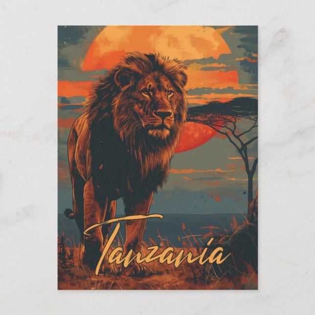 Carte Postale Vintage Tanzanie (Devant)