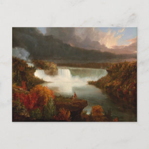Carte Postale Vintage Thomas Cole Vue éloignée des chutes du Nia