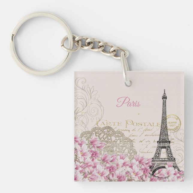 Carte postale vintage Tour Eiffel Paris (Devant)
