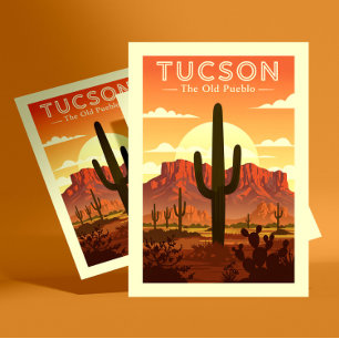 Carte Postale Vintage Tucson