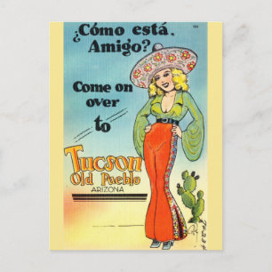 Carte Postale Vintage Tucson Old Pueblo Arizona