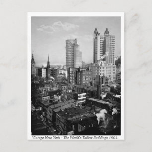 Carte Postale Vintage USA, New York City 1901