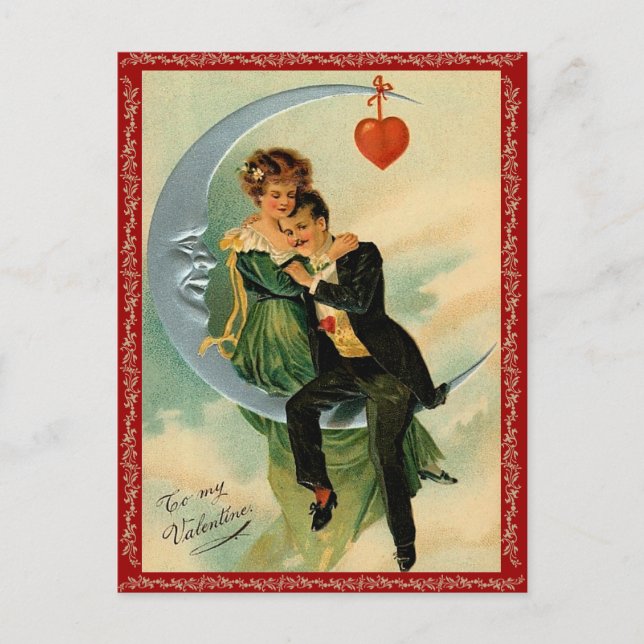 Carte postale vintage Valentine (Devant)