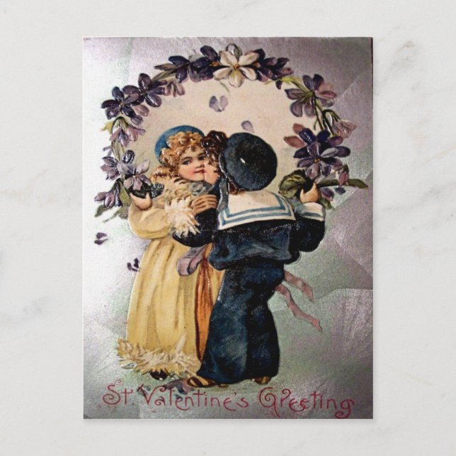 Carte postale vintage Valentine (Devant)