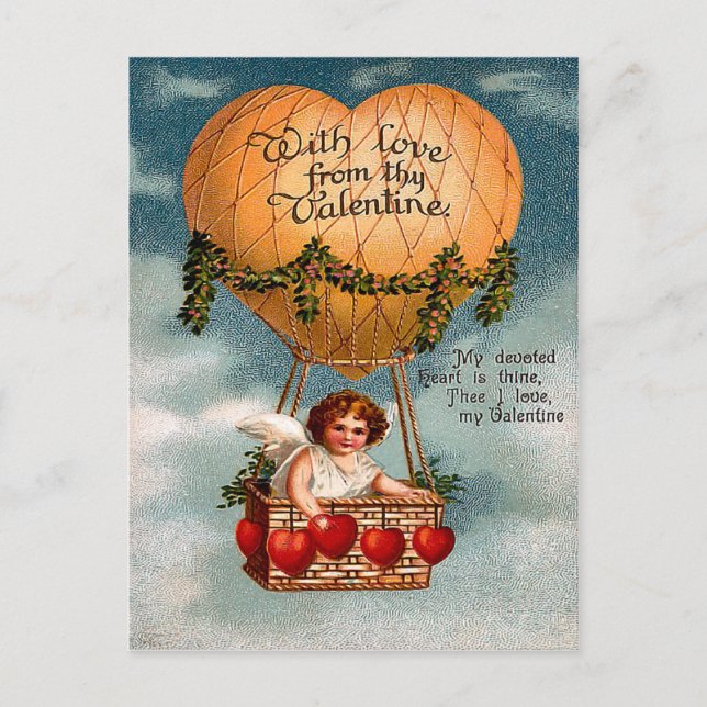 Carte postale vintage Valentine (Devant)