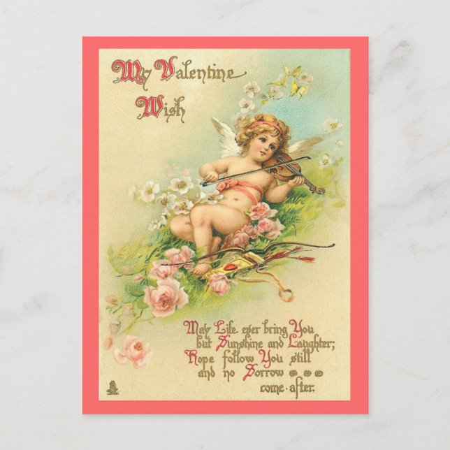 Carte postale vintage Valentine (Devant)