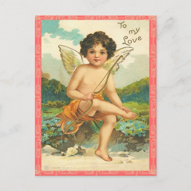 Carte postale vintage Valentine (Devant)