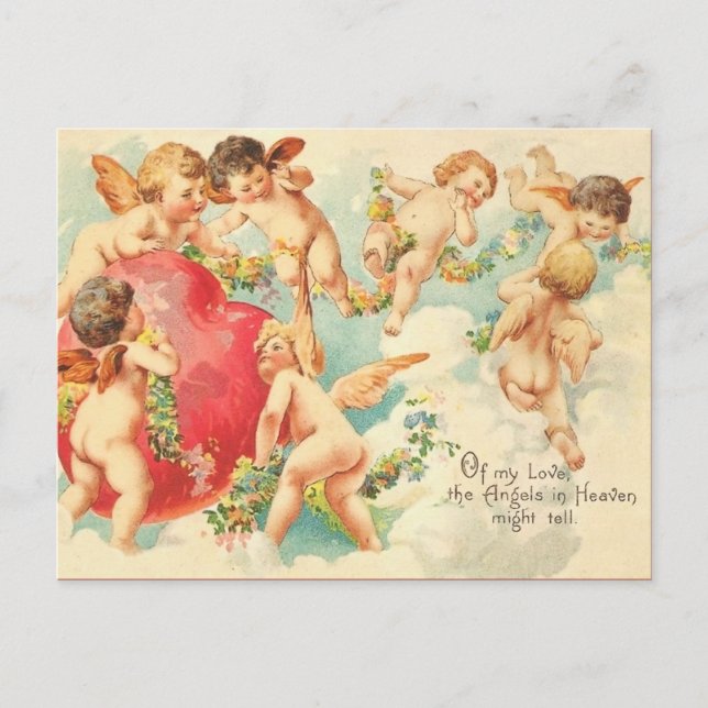 Carte postale vintage Valentine (Devant)