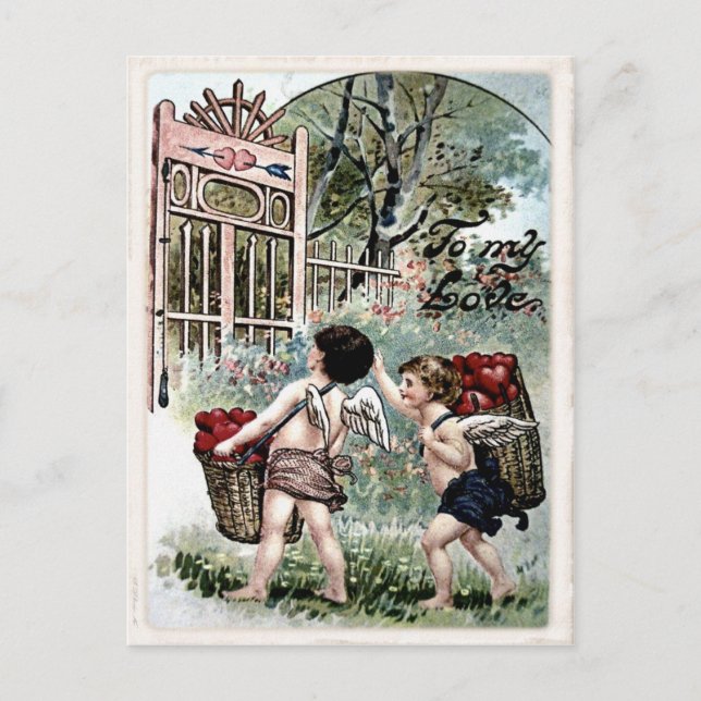 Carte postale vintage Valentine (Devant)