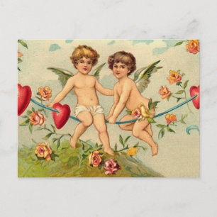 Carte postale vintage Valentine Angels