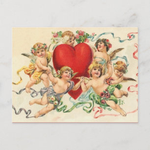 Carte postale vintage Valentine Playt Cherubs