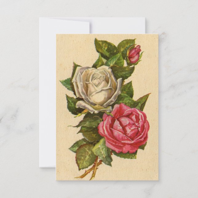 Carte postale vintage Valentine Roses (Devant)