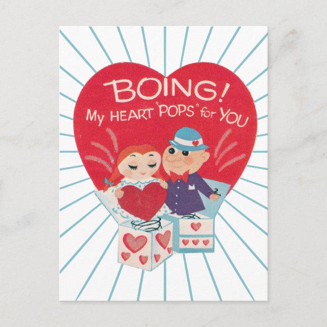 Carte postale vintage Valentines (Devant)