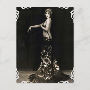 Carte postale Vintage Vaudville Showgirl