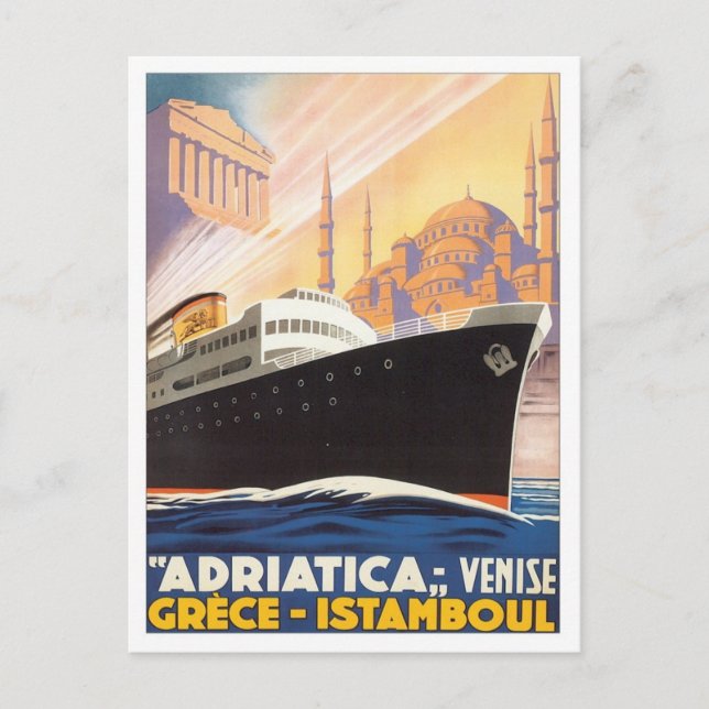 Carte Postale Vintage Venise Grèce Istamboul (Devant)