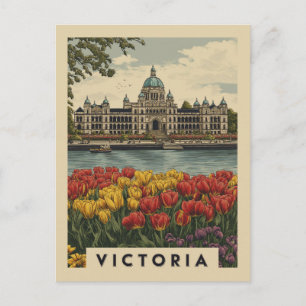 Carte Postale Vintage Victoria Colombie-Britannique Voyages