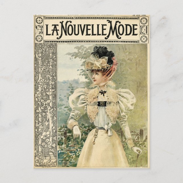 Carte Postale Vintage Victoriana Le Nouvelle Monde (Devant)