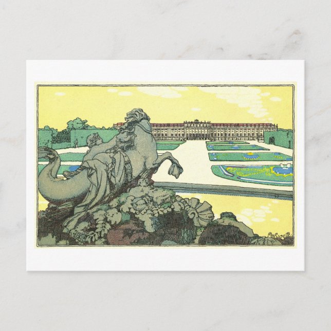 Carte postale vintage Vienna Schloss Schönbrunn (Devant)