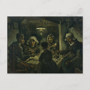 Carte Postale Vintage Vincent van Gogh Les mangeurs de pommes de