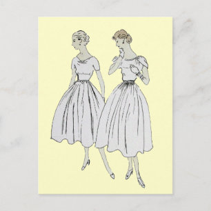 Carte Postale Vintage Vogue
