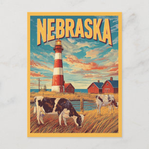Carte Postale Vintage voyage agricole du Nebraska