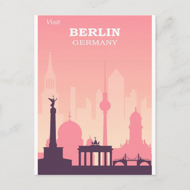 Carte postale Vintage voyage Allemagne Berlin (Devant)