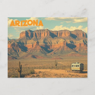 Carte Postale Vintage voyage Arizona Red Rocks