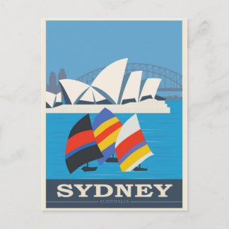 Carte postale Vintage voyage Australie Sydney