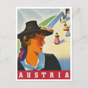 Carte postale Vintage voyage Autriche