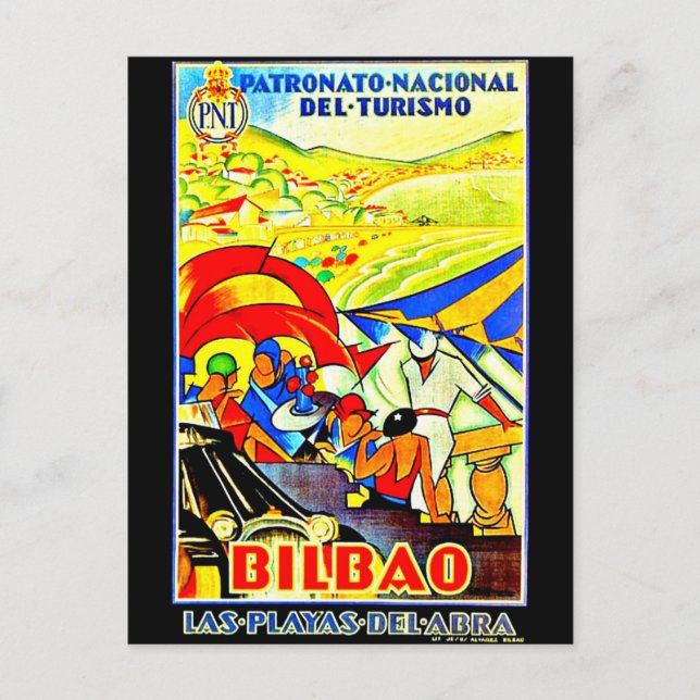 Carte postale Vintage voyage-Bilbao (Devant)