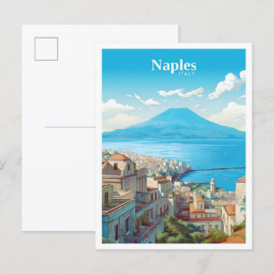 Carte Postale Vintage voyage d'art de Naples Italie