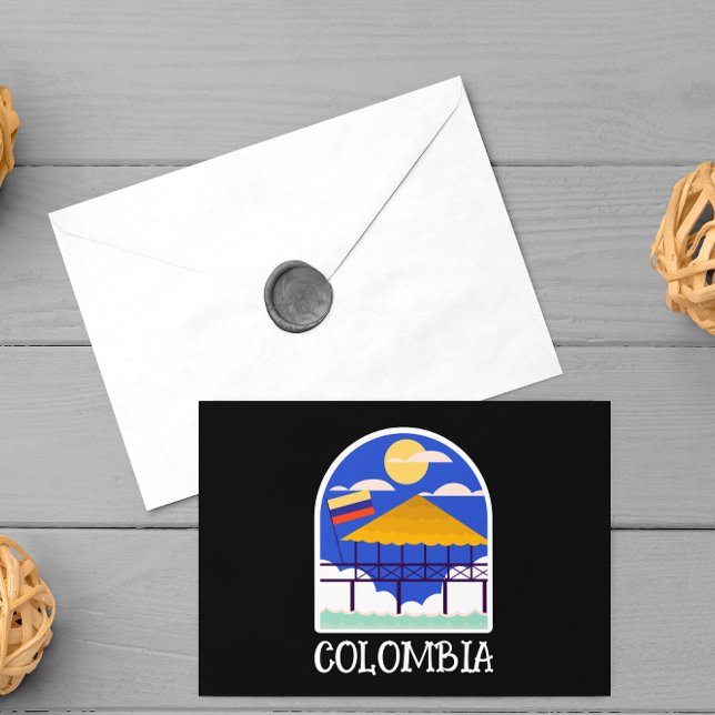Carte Postale Vintage voyage de Colombie (colombia vintage travel postcard)