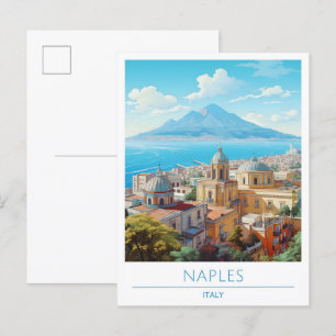 Carte Postale Vintage voyage de Naples Italie