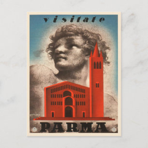 Carte postale Vintage voyage de Parme, Italie