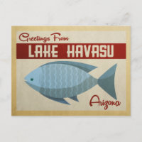 Vintage voyage de poissons du lac Havasu