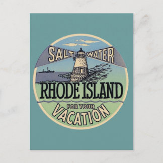 Carte Postale Vintage voyage de Rhode Island