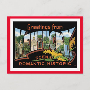 Carte Postale Vintage voyage du Kentucky